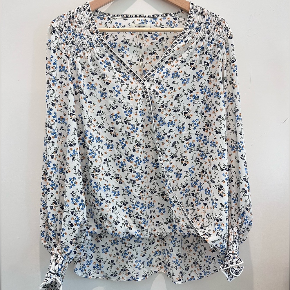 NWT Max Studio Women’s Wrap Shirt